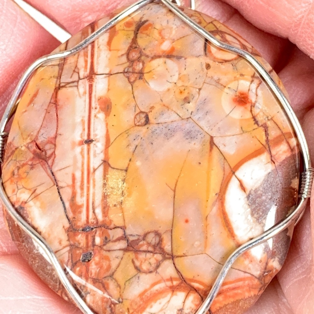 Large Bird’s Eye Jasper Pendant - Picture 4 of 7